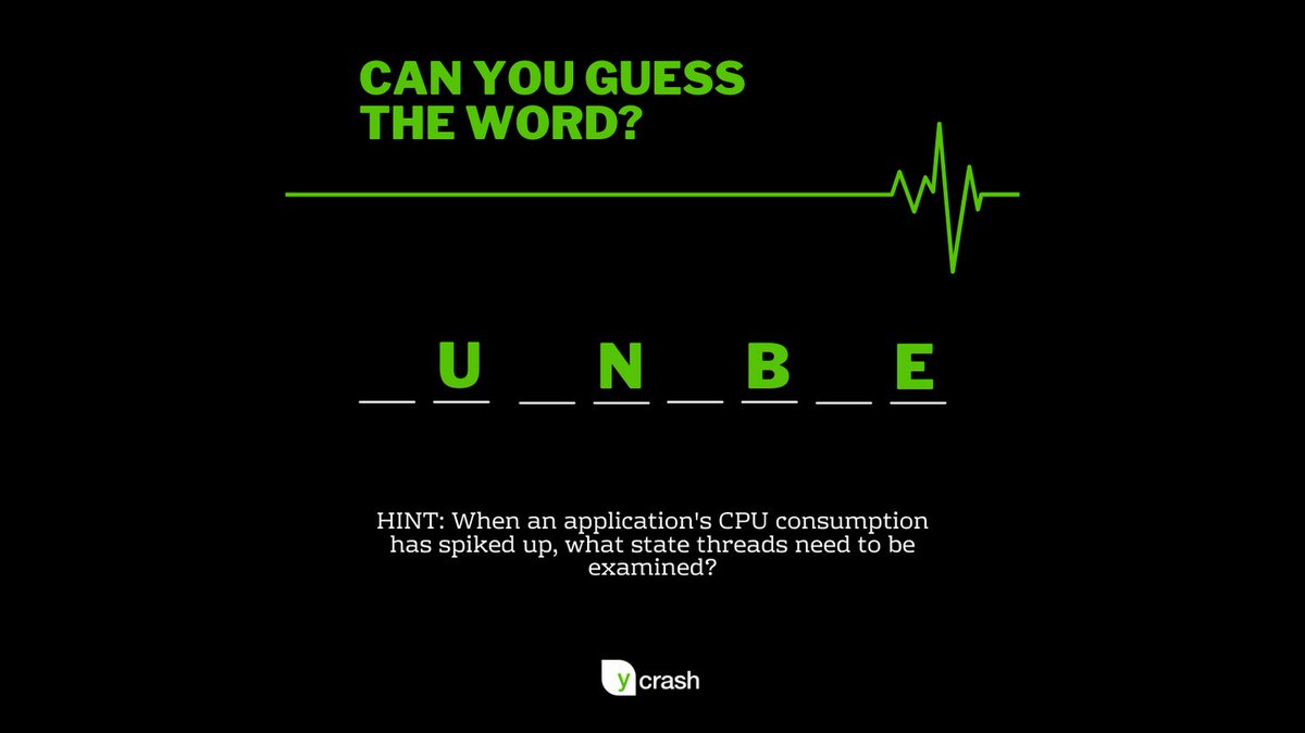 ycrash_rca's tweet photo. Guess the word by using the Hint #Linux #Unix #CPU #application #gclogs #garbagecollection https://t.co/nUriEnixsb