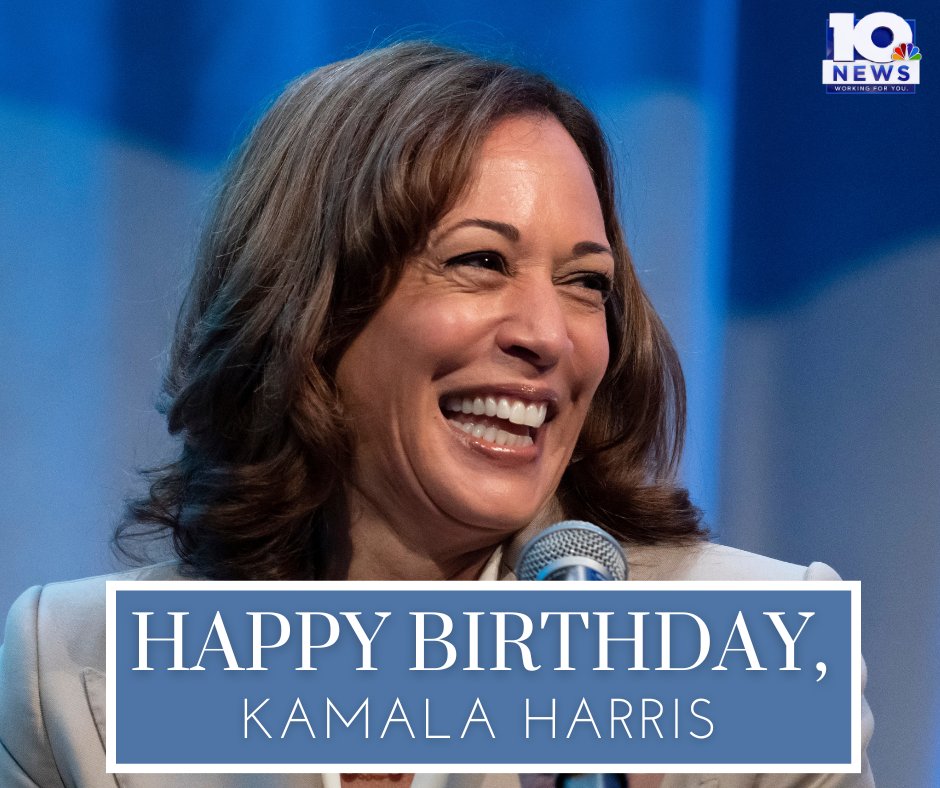 Happy birthday to Vice President Kamala Harris ( : Associated Press) 