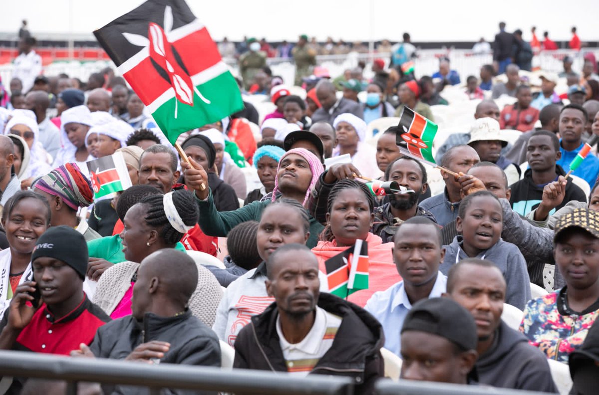 Ongoing 59th Mashujaa Day celebrations at the Uhuru Gardens, Nairobi County.