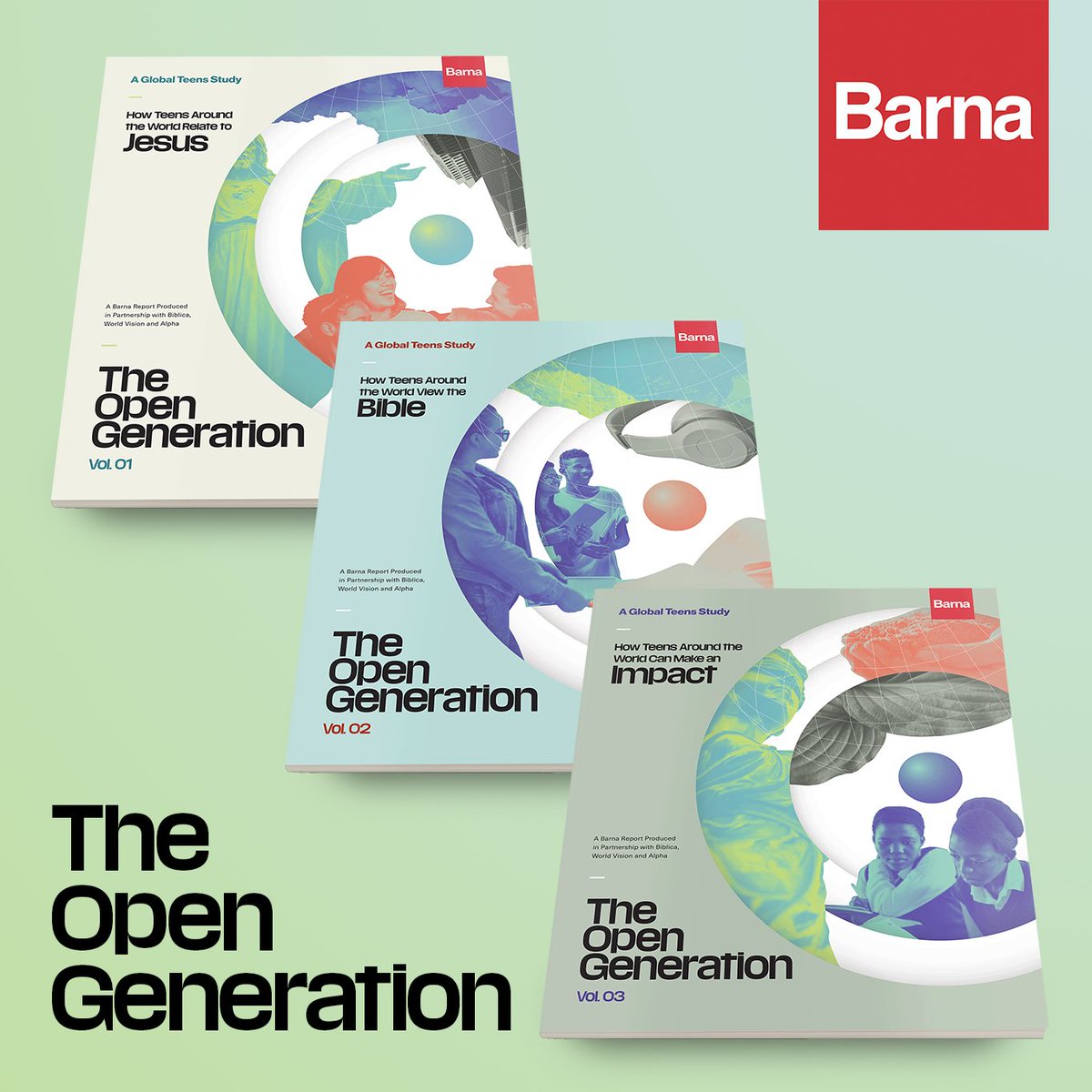 BarnaGroup's tweet photo. The Open Generation was created with a collective of Christian partners, including @AlphaUSA, @BiblicaMinistry and @WorldVision, with additional support from @CVglobal_, Bible Study Fellowship, @ChristInYouth and @ACSIUSA. https://t.co/1XY9b16LVh