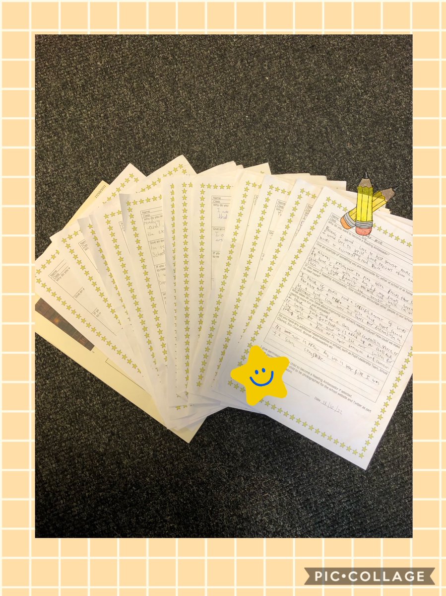 Wow! Look at all these applications to become Year 6 Reading Ambassadors! I am really looking forward to working with the successful applicants, who I know will #MakeADifference to reading in our school! @ololprimary_HT