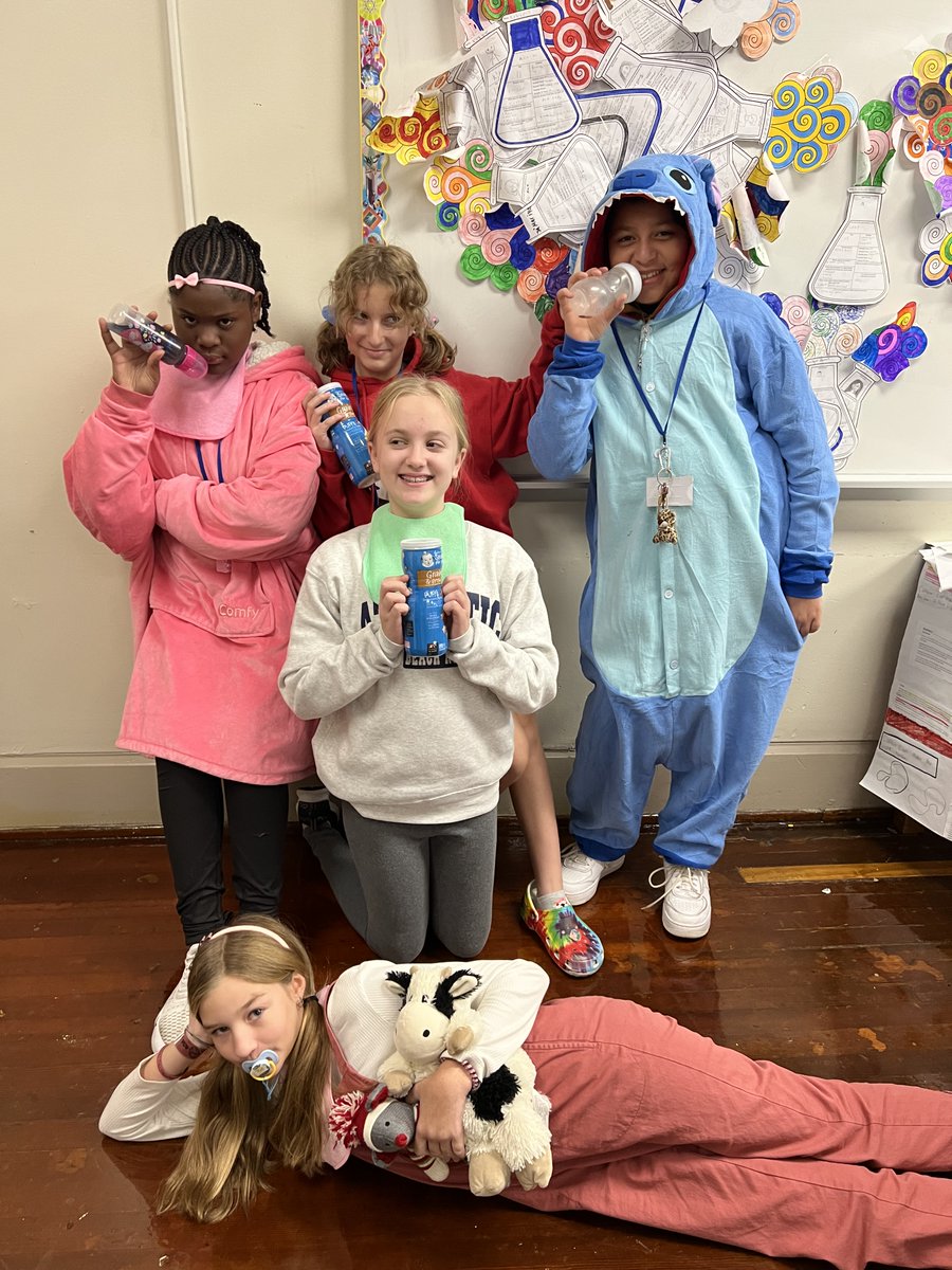 Our staff and students are showing up and showing out for Spirit Week! Wednesday was 'Generations' Day. Our 6th graders leaned more toward the younger side of life while our 8th graders and staff chose the much older side.