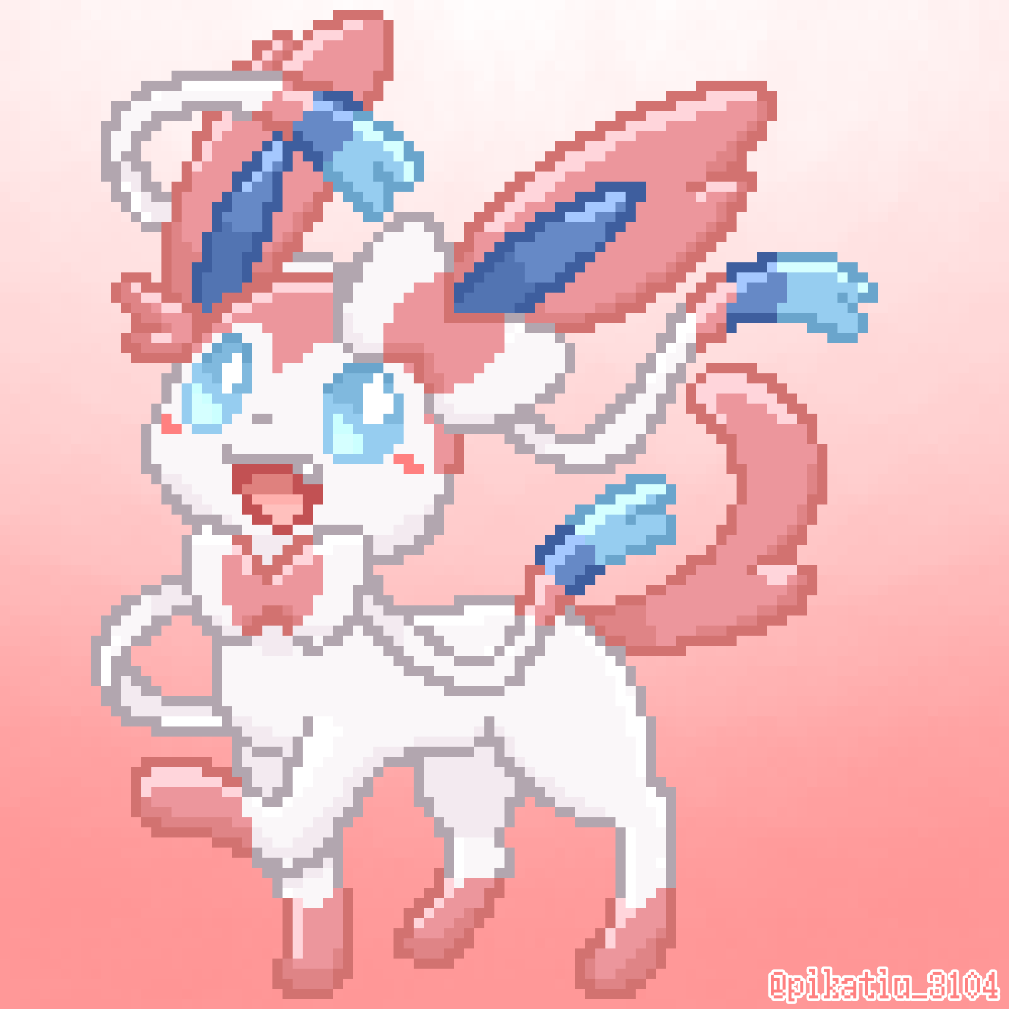 ポケモン - 新品 ポケモン ニンフィア 大きいクッション ぬいぐるみ ドット絵 ぴかちう on X: 