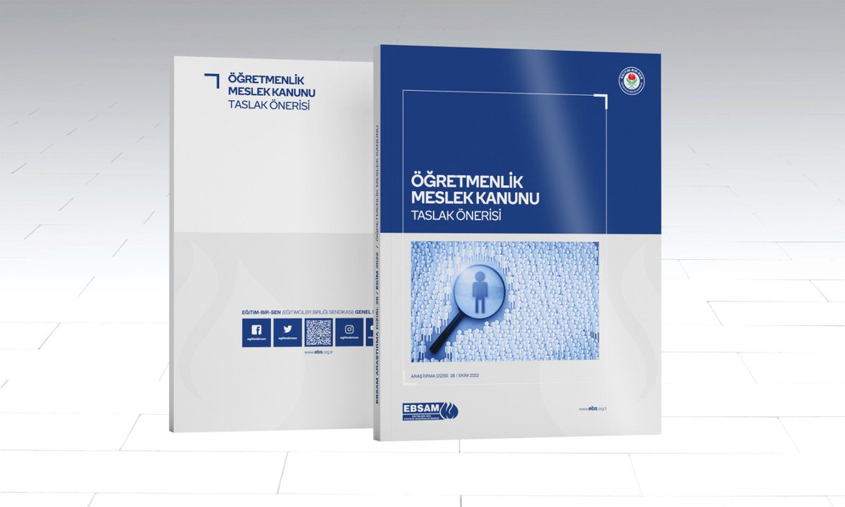 Mevcuttan İyisini Amaçlayan,Sahanın Sesini Duyan Bir Kanun İçin Teklifimizdir

#ÖğretmenlikMeslekKanunu’nu geliştiren,sahanın beklentilerini içeren bir kanun için “Kanun Tasarısı” çalışmamızı kamuoyuna sunuyoruz.

Hayata geçmesi için mücadele edeceğiz.
▪️ ebs.org.tr/manset/5687/og…