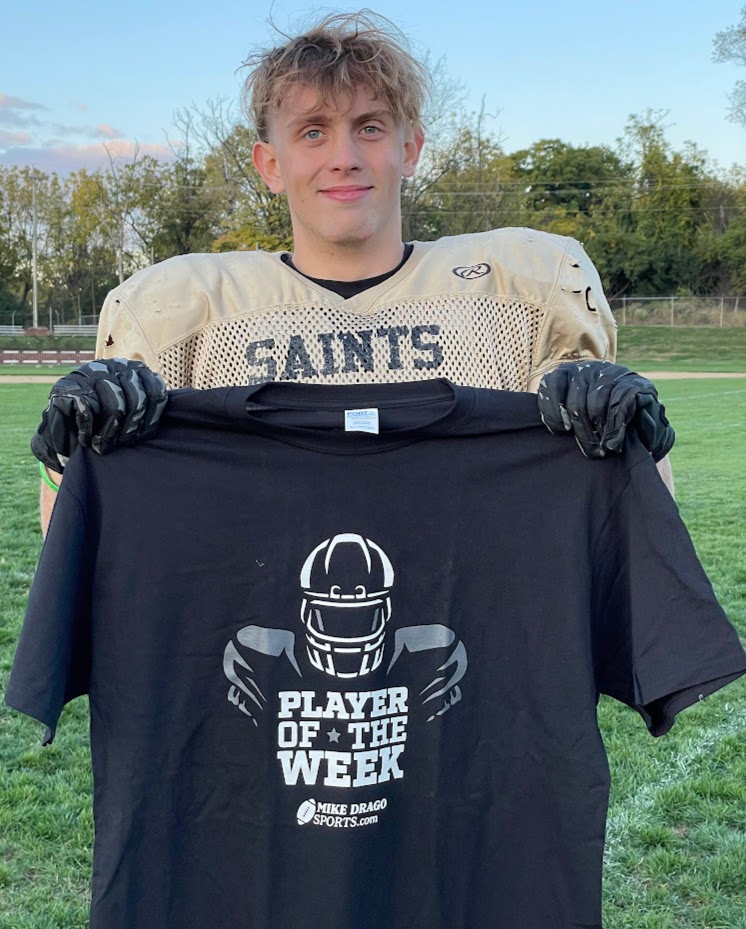 Congrats to Berks Catholic's Jackson Haas for his selection earlier this season as Diamond Credit Union Lineman of the Week &amp; thanks to CBL Custom Apparel for providing players with T-shirts throughout the season. <a href="/BerksCatholicFB/">BC FOOTBALL</a> <a href="/haasie17/">Jackson Haas</a> <a href="/DiamondCUinPA/">Diamond Credit Union</a> #mikedragosports