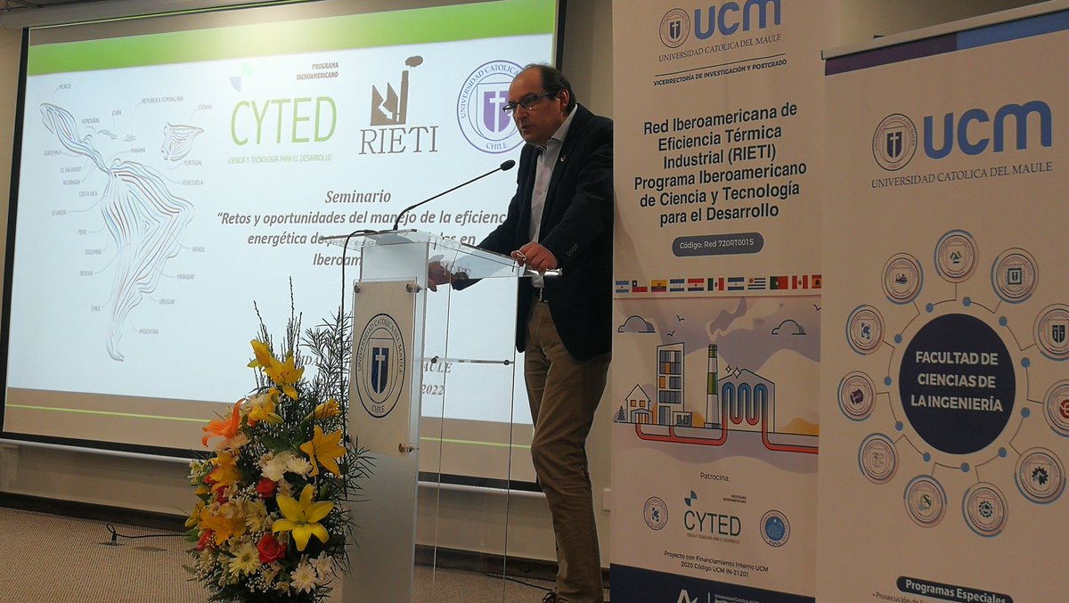 Inicio del  Seminario RETOS Y OPORTUNIDADES DEL MANEJO DE LA EFICIENCIA  ENÉRGETICA DE PROCESOS INDUSTRIALES, Talca Chile organiza UCM y ESPOL en marco 
 <a href="/rieti_cyted/">RIETI</a> <a href="/Programa_CYTED/">Programa CYTED</a> <a href="/espolfimcp/">FIMCP - ESPOL</a> <a href="/DEC_INV_ESPOL/">Investigación ESPOL</a> <a href="/cparedesverduga/">Cecilia Paredes Verduga</a>