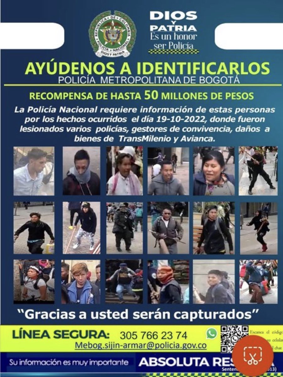 MiguelUribeT's tweet photo. Petro pretende indultar a criminales como estos con el falso discurso de la Paz Total.

Este gobierno está pavimentando el camino hacía la impunidad absoluta. https://t.co/0eomC4e8P2