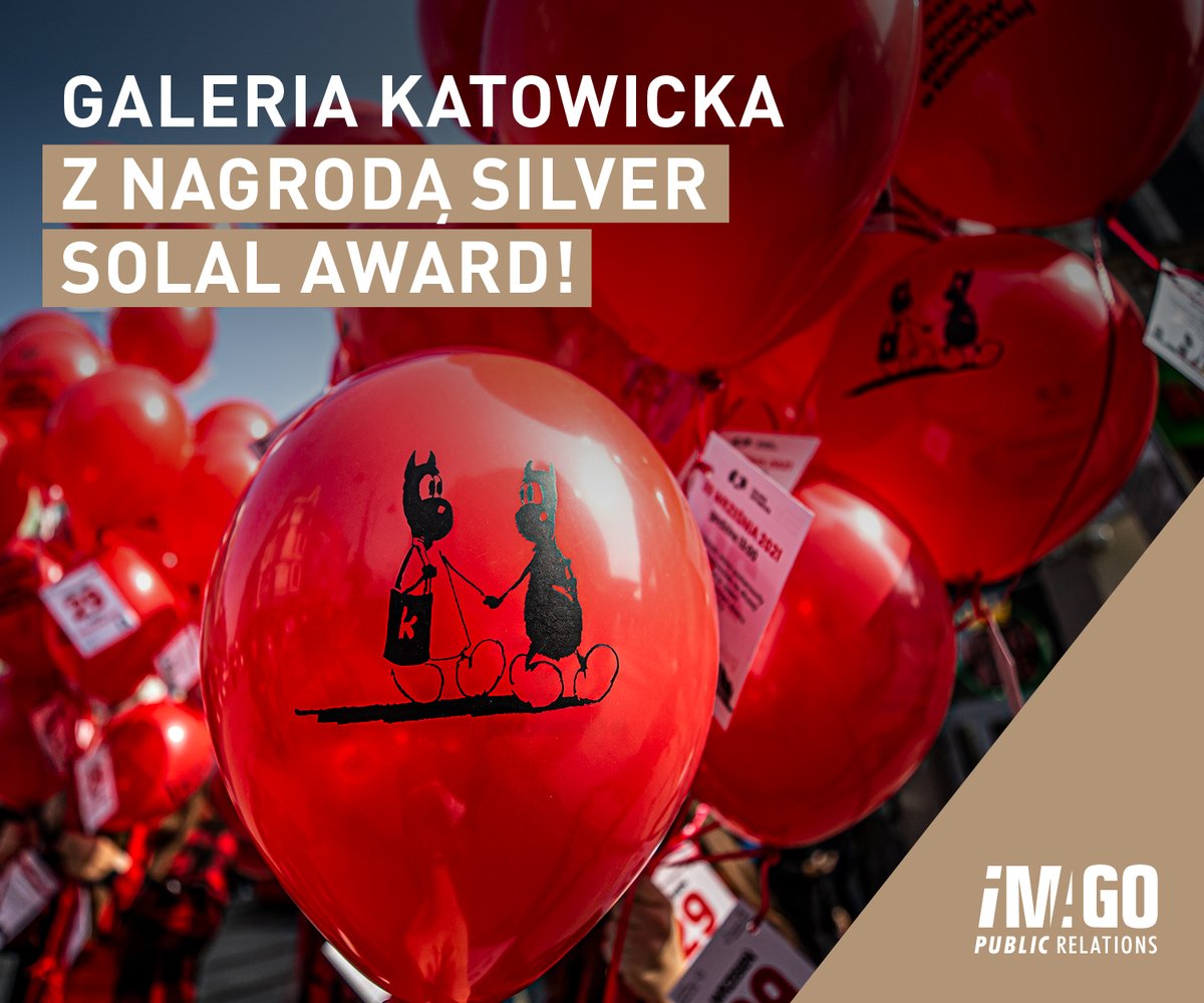 ImagoPR's tweet photo. #GaleriaKatowicka zdobyła Silver Solal Award w kategorii #PublicRelations w prestiżowym konkursie European Council of Shopping Places! Pękamy z dumy, tym bardziej, że w nagrodzonym projekcie „Beboki w Katowickiej” mieliśmy swój udział. Beboki nie straszą, przynoszą szczęście😉🍀 https://t.co/TmMmWGja3A