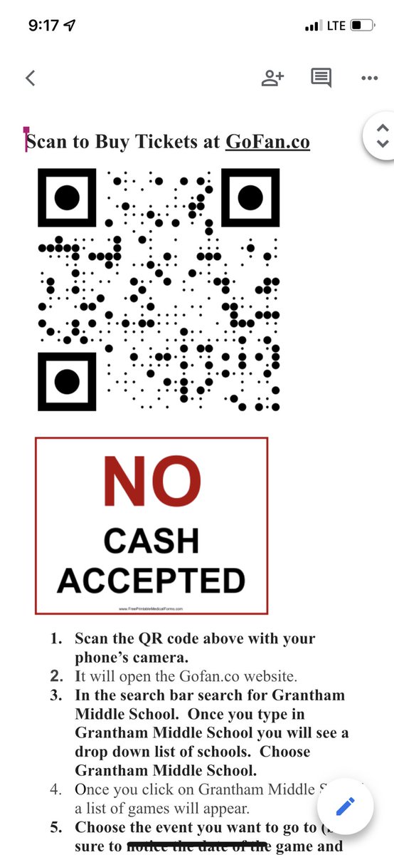 GWDMiddle's tweet image. Tickets for today’s game at Grantham for Soccer and Volleyball are for sale o Lu on GoFan.co