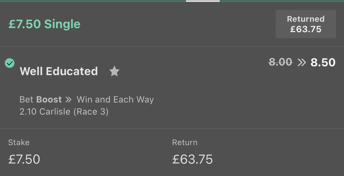 3 bets, 3 winners for Rodneys return🐐

#TooGoodAtThisGame
#JimmysAPlonker