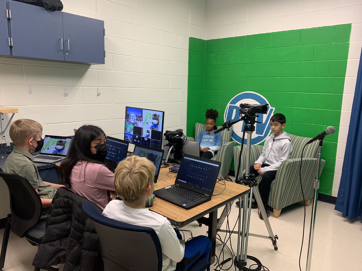 Our new PTV equipment is all set up! We are all excited for the new and improved news show!