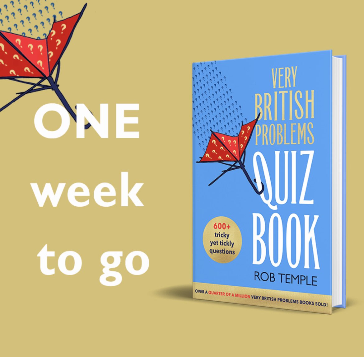 Well, it’s one week to go until the most British quiz book ever hits the shelves. The ultimate present for boffins. Order yours today! ☂️ @LittleBrownUK bit.ly/3dPOh71