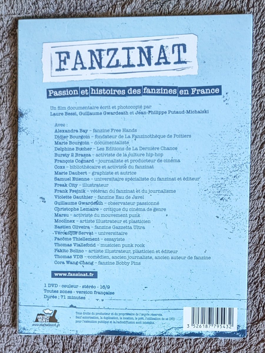 VodkaWick's tweet photo. Fanzinat - Passion et histoires des fanzines en France [DVD]

Les fanzines sont des publications artisanales animées contre vents et marées par des fanatiques de cultures de niches voire underground. Assurément, ils constituent une forme bien singulière – pourtant méconnue – de https://t.co/taoelQU7k3