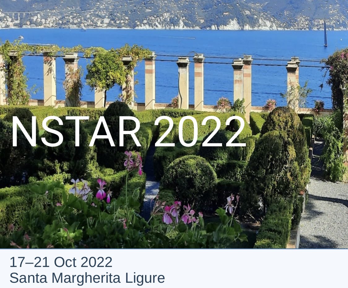 UofG_NHP's tweet photo. Day 4 of #NSTAR 2022. Fully enjoying great talks and discussions of recent progress in baryon spectroscopy in a beautiful setting. https://t.co/YNjB74xJut