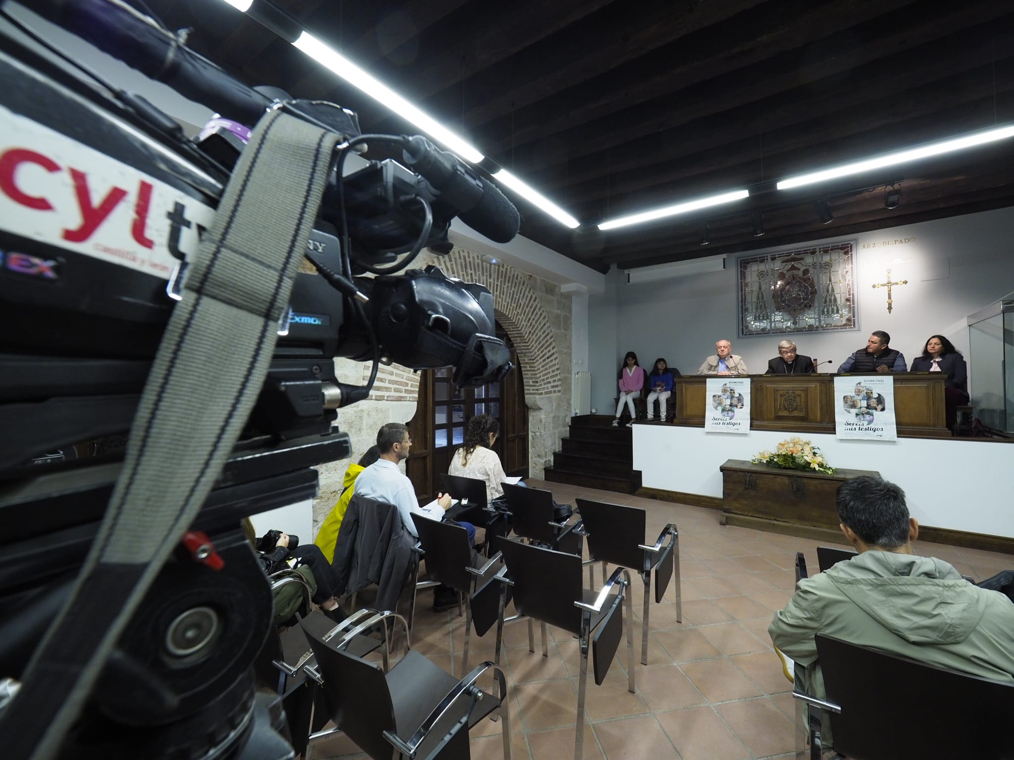 Argüello, hoy, durante la rueda de prensa