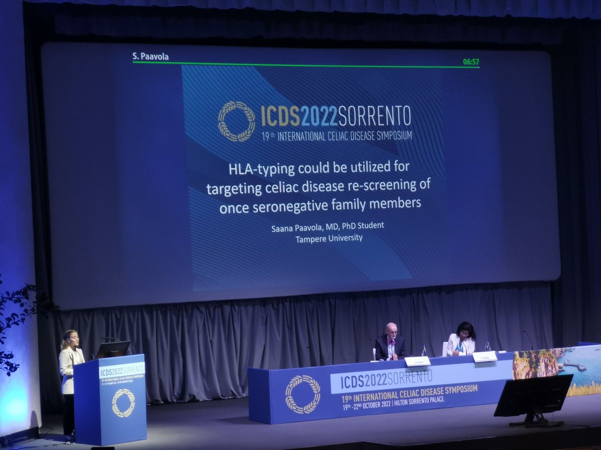 Continuing the epidemiology session, Saana Paavola presented interesting work on #celiacdisease screening at #icds2022