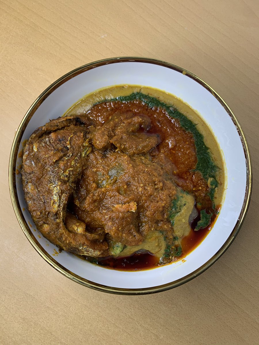 Boinuola's tweet photo. I woke up and made Amala, gbegiri and ewedu. https://t.co/vVFoE0u6ZR