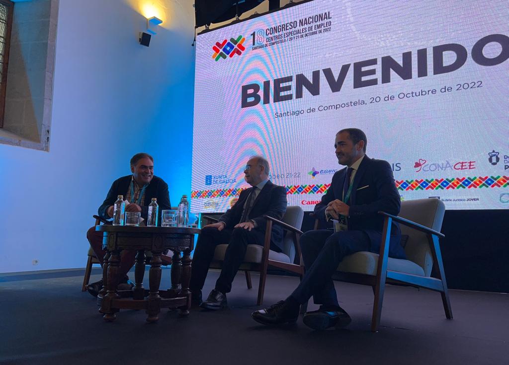 psdegsantiago's tweet photo. ➡️O alcalde @XSanchezBugallo asistiu á inauguración do "18 Congreso Nacional de Centros Especiais de Emprego", organizado por @CONACEE e #ASPAIS, que se celebra ata mañá en Santiago baixo o lema "Os Centros Especiales de Emprego e Economía Social".
#SantiagoAvanza https://t.co/AXzxQ408Sd