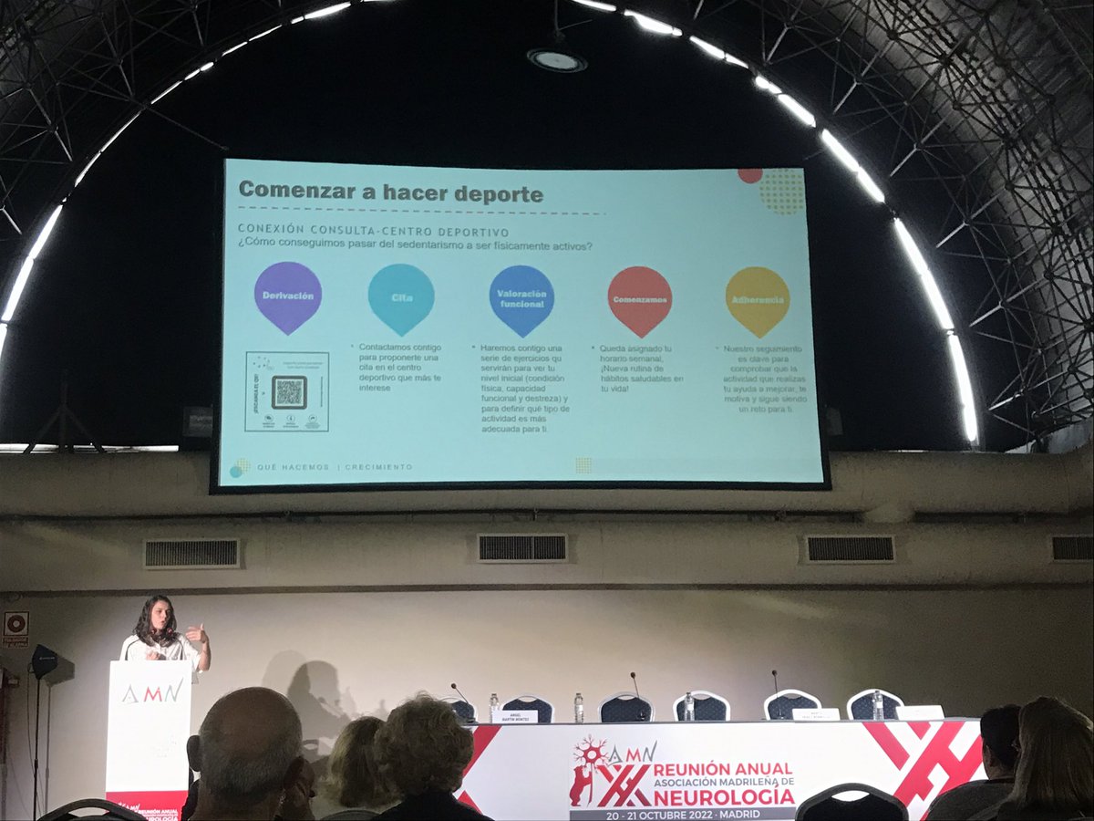 AMNneuromadrid's tweet photo. La @FSegundaParte nos explica cómo nunca es tarde para reanudar o empezar a hacer deporte, adaptado, para las personas con #dañocerebral adquirido. ¡Hay mucho que hacer, abierto a todos, los límites los ponemos nosotros mismos! #20AMN https://t.co/c6ckjx6lkH