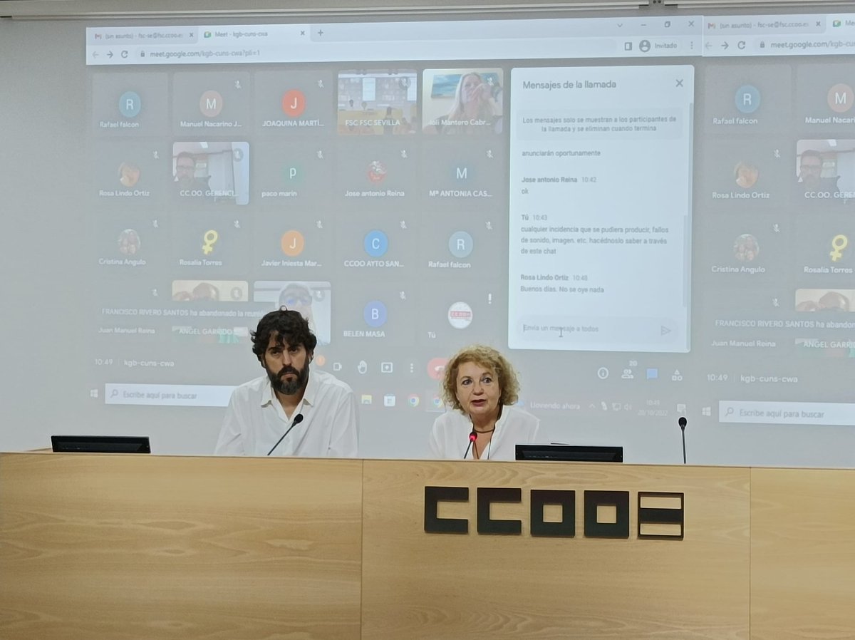 ccoosevilla's tweet photo. 📢Hoy, @FscCcoo de #Sevilla está celebrando una asamblea provincial del sector local.

🗨️@aristu_carlos y @mpvargad la han inaugurado. 

👉Entre otros asuntos, se ha tratado el acuerdo marco para la administración del siglo XXI o los procesos de estabilización. https://t.co/MwNFpyjAFu