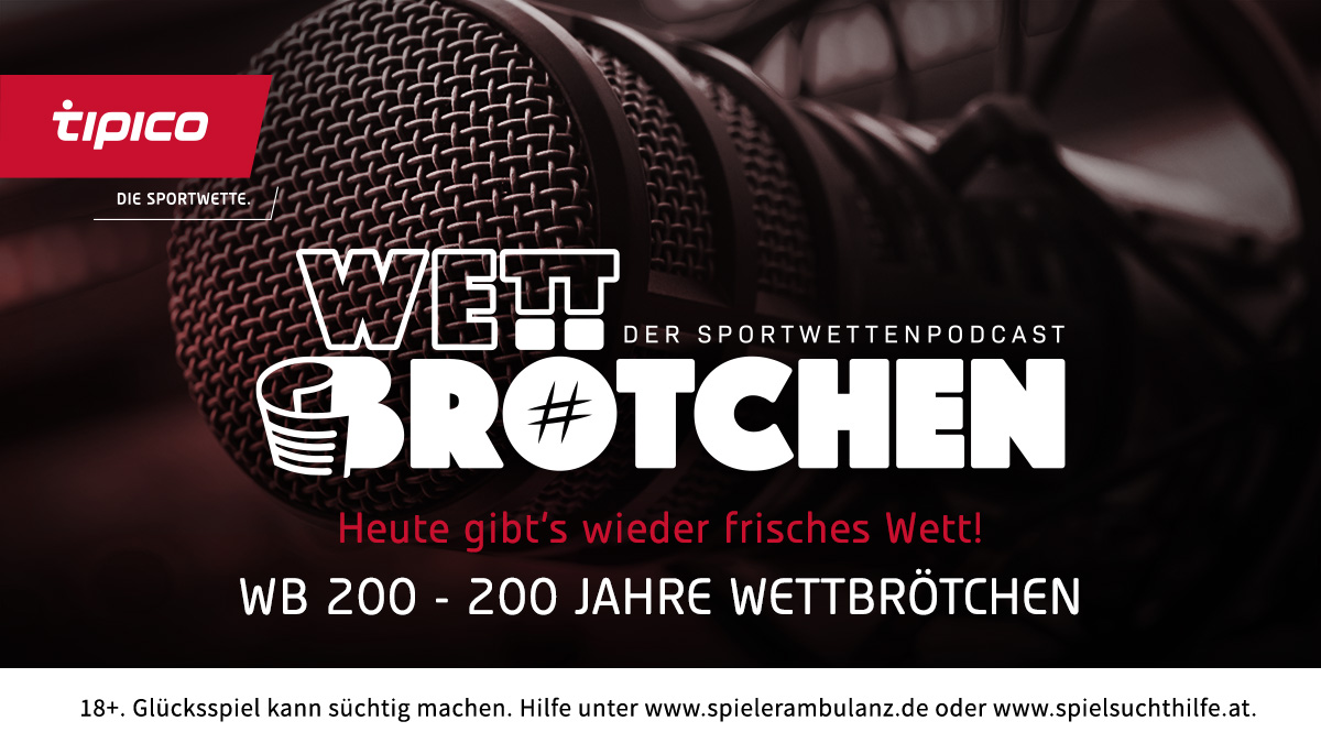 <a href="/Tipico_de/">Tipico</a> <a href="/sport_thies/">A. Thies</a> <a href="/Beanz2710/">BenFana BenFana</a> <a href="/EtienneToGo/">Etienne Gardé</a> <a href="/Schmiso/">Florian Schmidt-Sommerfeld</a> <a href="/HeikeBorufka/">Heike Borufka</a> <a href="/Marco_Hagemann/">Marco Hagemann</a> <a href="/artus69/">Marcus Bark</a> @reich_against <a href="/Dagobert95/">Onkel Dagobert</a> <a href="/stylegewitter/">Felix Langdòn Algêr</a> <a href="/runnertobi/">runnertobi</a> Und nun viel Spaß mit Folge 200. Wir machen eine kleine Zeitreise und kombinieren dann das Menü zu einem köstlichen Fusionschein. 

wett-broetchen.de/2022/10/20/nr-…