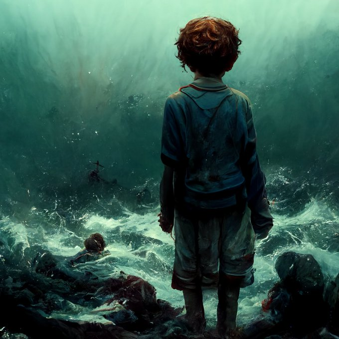MetaverseOcean's tweet photo. 🌊child of the 🌊 

🌊a story of fate that combines nature's anger and compassion 

🌊in "dreamland" collection 
🌊Objkt
🌊5/5
🔗https://t.co/xaxZZkOXPZ

 #nftcollector #xtz #nftcommunity #Cleannft #tezoscollectors #NFTs #NFTjapan #NFTProject #objktnft
#NFTdrops #NFTartist #ai https://t.co/CndkDZr7oE