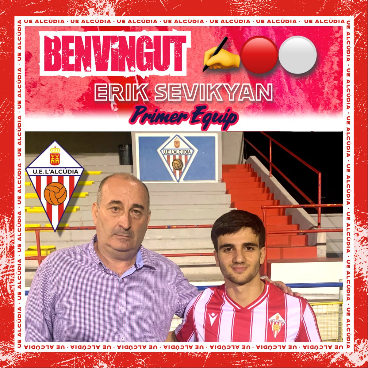 𝗘𝗿𝗶𝗸 𝗦𝗲𝘃𝗶𝗸𝘆𝗮𝗻 🤝 𝗨𝗘 𝗹'𝗔𝗹𝗰𝘂́𝗱𝗶𝗮 ✍🔴⚪

✍ El jugador rus reforçarà la banda dreta i aportarà verticalitat, acceleració i rapidesa al carril dret. Pot actuar de lateral i també d'interior i arriba procedent del Juvenil de Divisió d'Honor del <a href="/valenciacf/">Valencia CF</a> 🔝