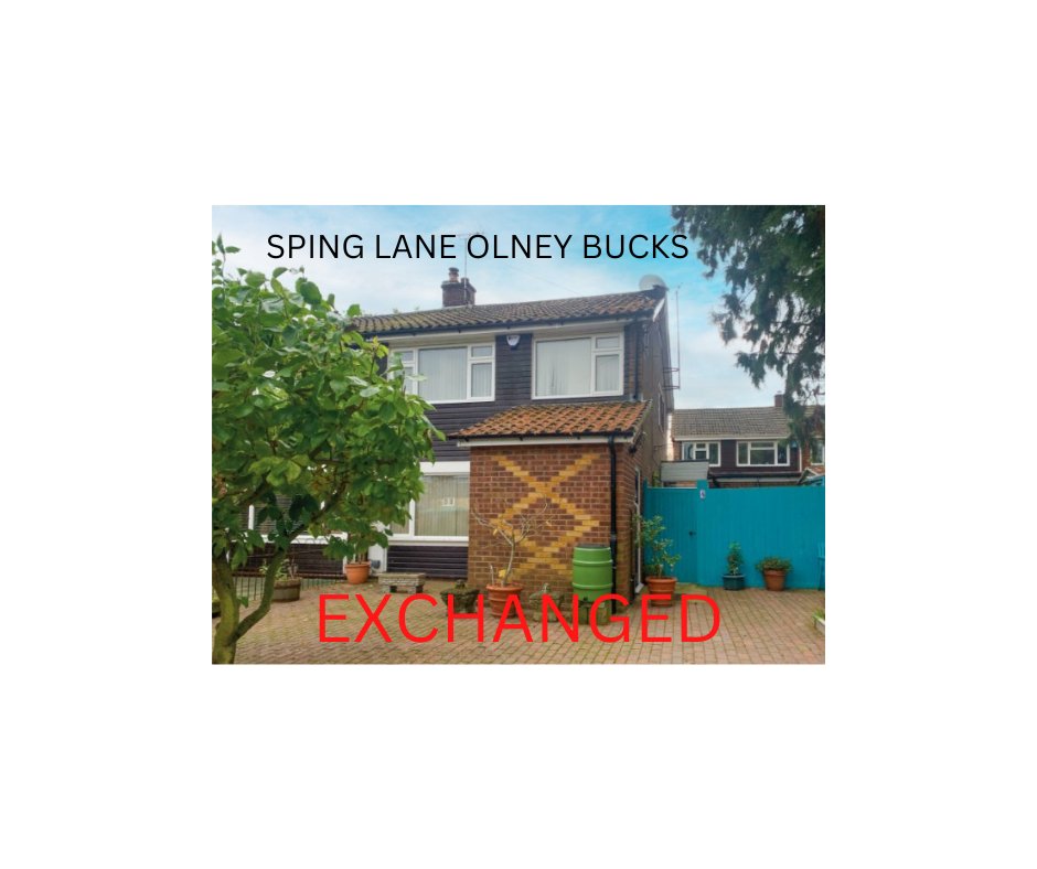 BEDFORD AGENT STRIKES AGAIN
FIRST PROPERTY EXCHANGED IN BUCKINGHAMSHIRE.
ALSO COVERING AND SOLD IN LONDON, HERTFORDSHIRE, BEDFORDSHITE, LEICESTERSHIRE, NORTHAMPTONSHIRE AND ESSEX.
#ESTATEAGENT #SOLD #HOWMUCHISYOURPROPERTYWORTH