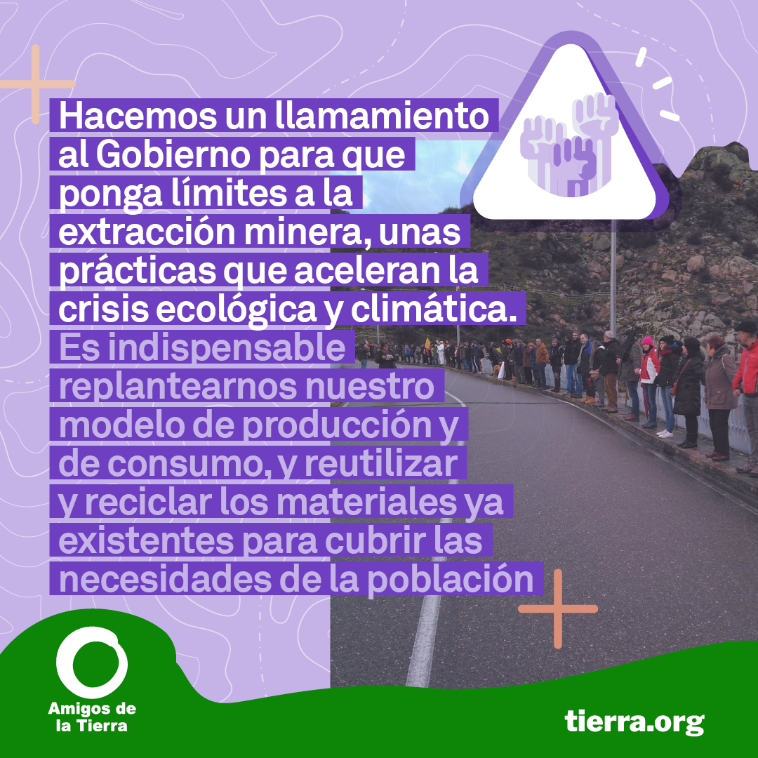 🪧Pedimos al Gobierno para límite esta minería que acelera la crisis ecológica y climática, que compromete la salud de las personas y la calidad de vida de las poblaciones próximas. Debe avanzarse hacia la reducción, la reutilización y el reciclaje 
📕tierra.org/el-boom-minero…