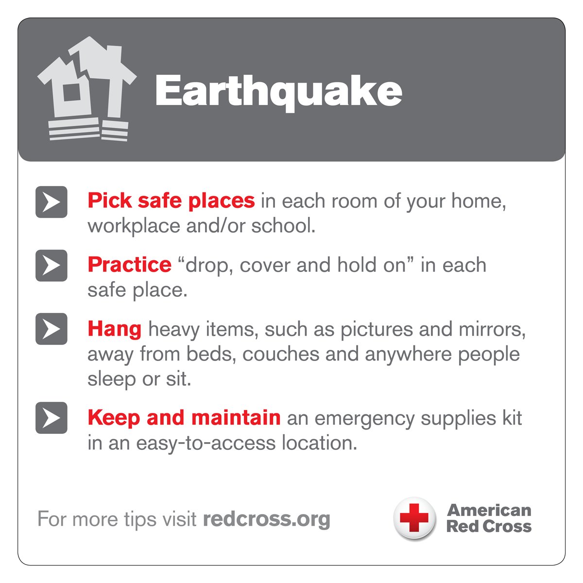 RedCrossTN's tweet photo. Today is the day! People around the world will be practicing earthquake safety by participating in The Great Shakeout! Sharing a photo of yourself doing your best "Drop, Cover and Hold On.” Use the hashtags #ShakeOut and #RedCrossTN. Learn more: https://t.co/Q7VOe2BkcF. https://t.co/sprMldZuZc