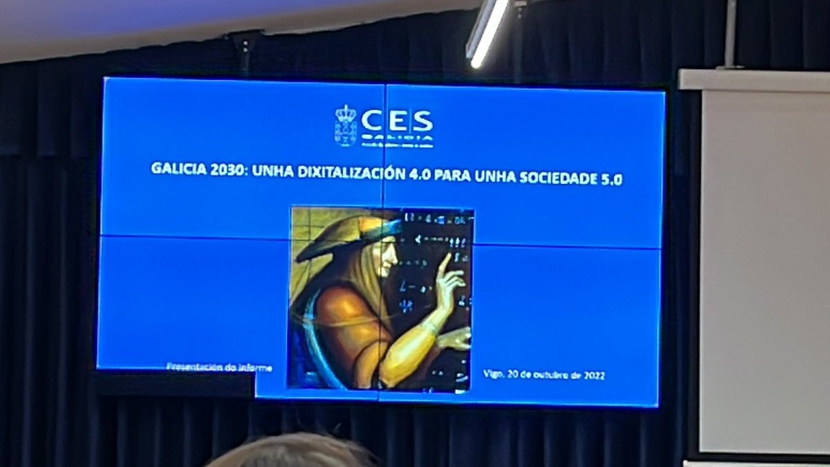 masterUVigo's tweet photo. Xornada informe CES na Facultade de económicas da UVigo … cara a sociedade 5.0, … de formación semelha que non se fala moito só do tirón que fan as empresas e de que a sociedade non é un protagonista activo https://t.co/EkBQwdsl4x