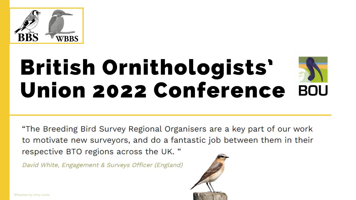 Citizen science takes centre stage at the British Ornithologists’ Union 2022 Conference: This year’s @IBIS_journal autumn science meeting brought together those active in the field of citizen science to share their experiences & latest work. Summary here: bto.org/community/news…