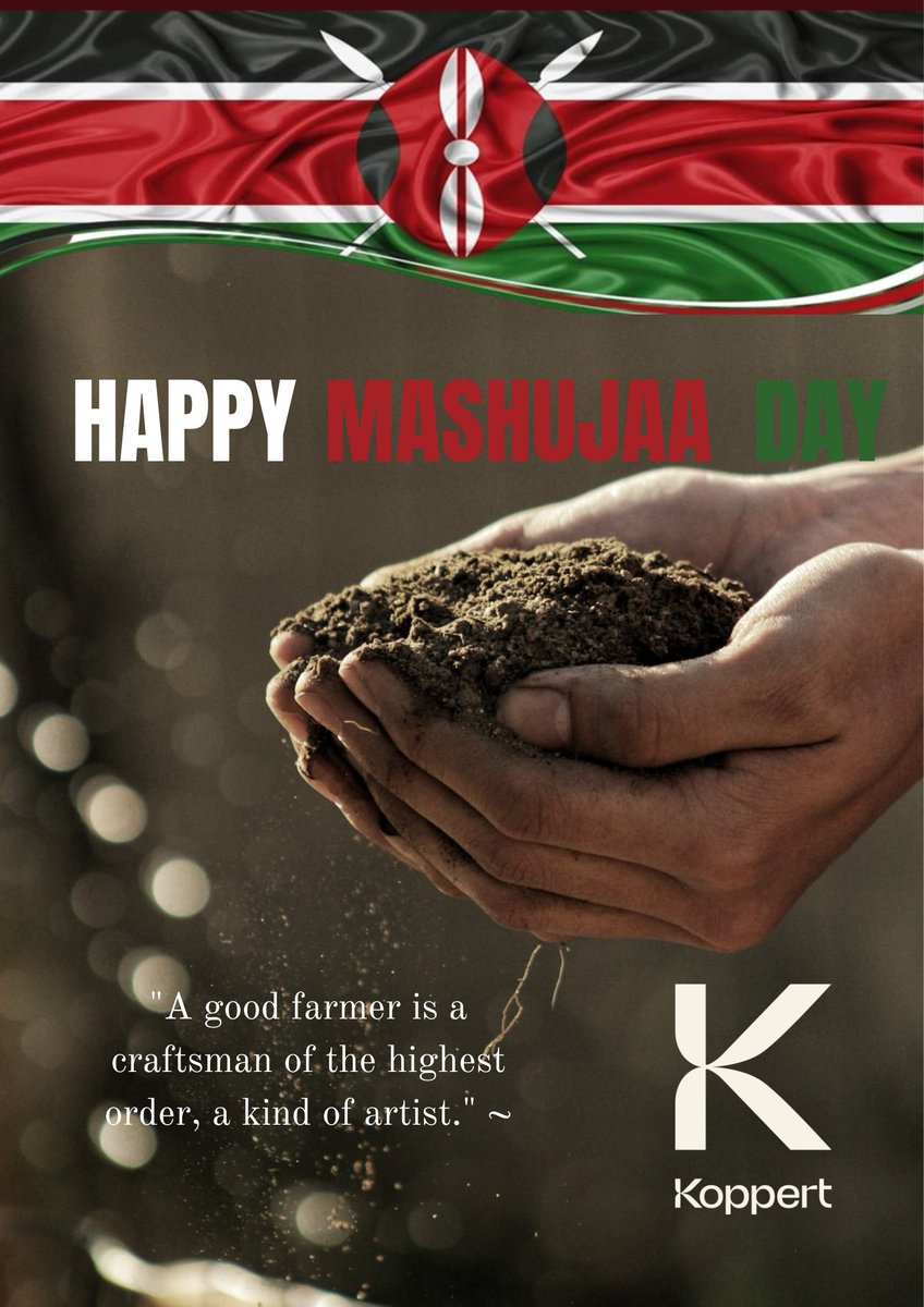 On this day, as we pay tribute to our national heroes, we also express  gratitude to growers who work hard everyday to feed our nation. Moreso, those who do it sustainably for the sake of future generations.
Happy #Mashujaaday
#MashujaaDay2022 #Koppert #agriculture