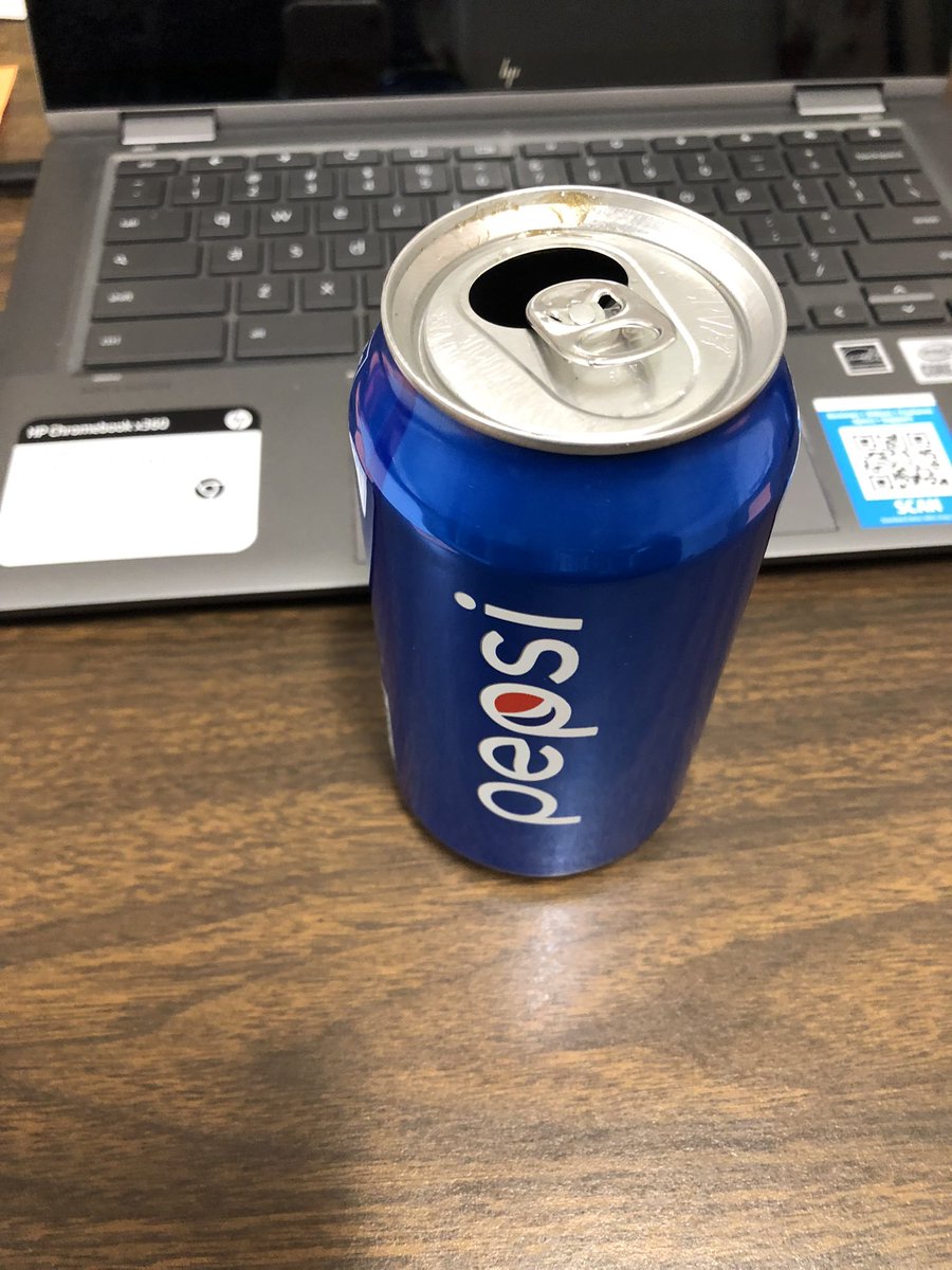 pgervia's tweet photo. A #teacher who doesnβt do coffee uses a good ole #pepsi to get the caffeine boost needed at 6:45 am #itsonlyThursday #keepmoving #selfcare https://t.co/VyyHXACEwf
