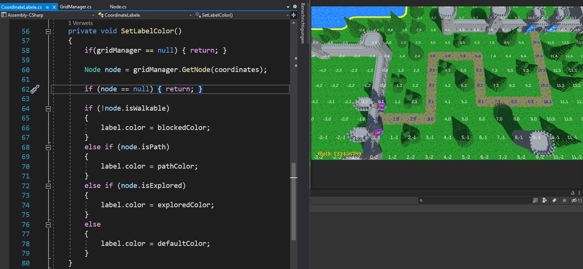 SweetMouse85's tweet photo. Todays course work was work on the coordinate system again, this time with the dictionary.
#madewithunity #ShareYourGames #WPUGamers #unity3d #IndieGameDev #gamedesign #gamedev #coordinatesystem #TowerDefence #indiegame #programming #dictionary https://t.co/VbcQ5lL9CW