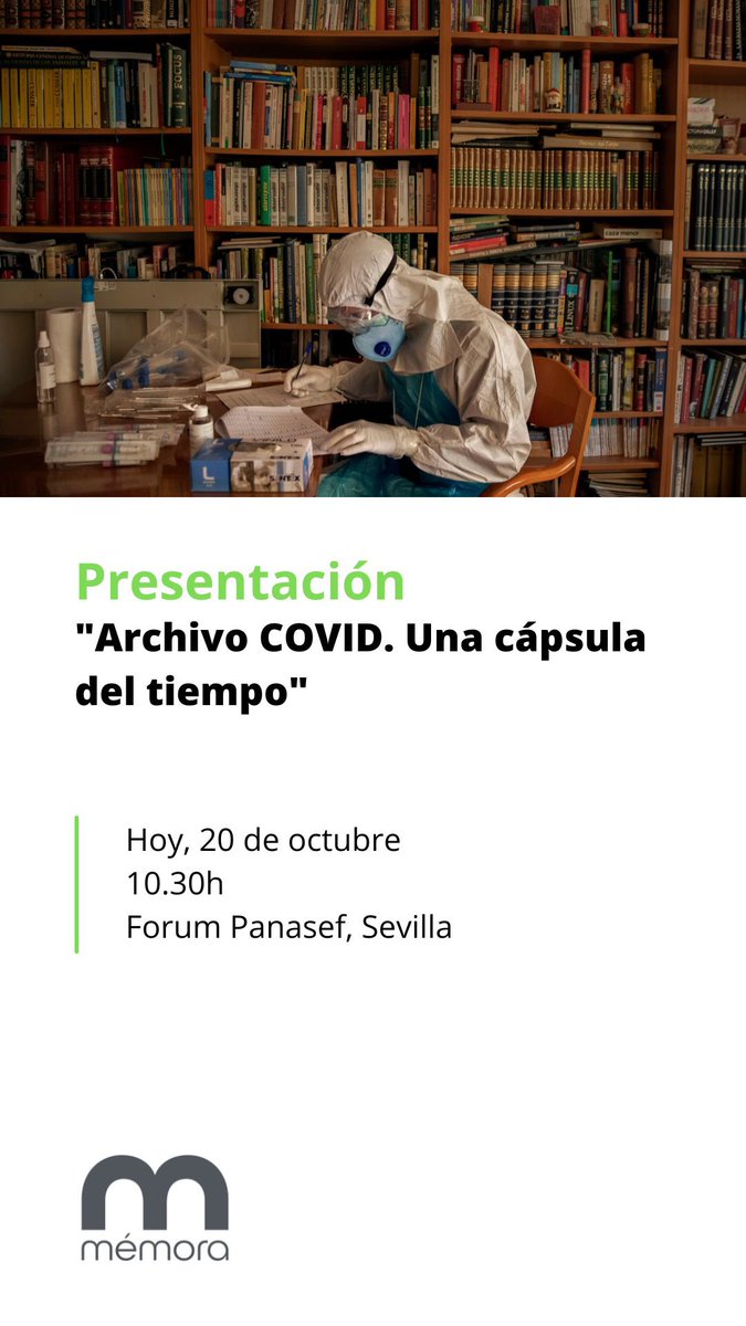 Hoy se ha presentado Archivo COVID en el Forum Panasef, con la participación del DirCom <a href="/FerSTMem/">Fernando Sánchez</a> del <a href="/GrupoMemora/">Mémora & Fundación Mémora</a>, los fotoperiodistas <a href="/SantiPalacios/">Santi Palacios</a>, <a href="/EmilioMorenatti/">Emilio Morenatti</a> y Susana Girón, y Natalia Garcés, directora de <a href="/AuladefotoFgua/">Aula de Fotografía de la FGUA</a>