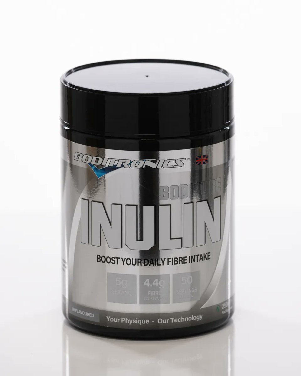 BoditronicsLTD's tweet photo. Inulin - Stay fuller for longer 

The fibre in inulin is soluble, which means it dissolves in water, and  protein shakes to increase  your daily fibre intake. It dissolves in the stomach and:
-> Slows digestion
-> Increases fullness
-> Reduces cholesterol absorption as it passes https://t.co/b5Bjd0bLiz