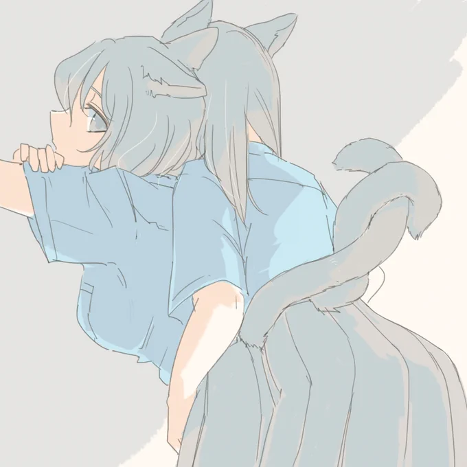 尻尾…ハグ…… 