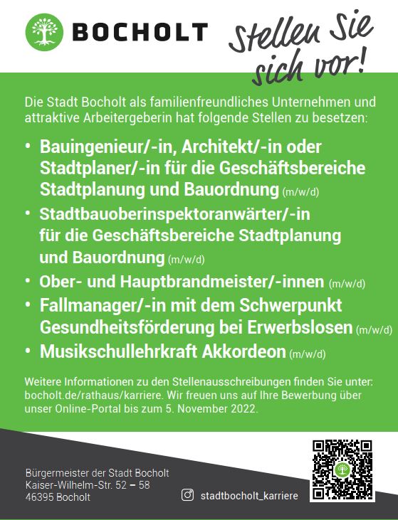 TEAM BOCHOLT sucht Verstärkung - jetzt bewerben unter bocholt.de/rathaus/karrie…  presse-service.de/data.aspx/stat…