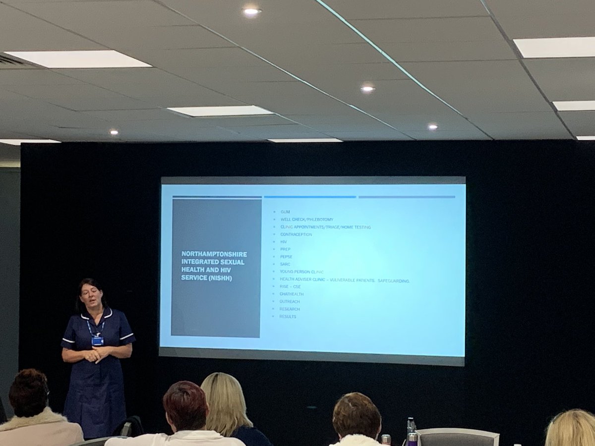 Now up <a href="/NHFTNHS/">Northants Healthcare</a> IP&amp;C Conference we have our very own @gettestednpton Clare Etches taking all things #SexualHealth #NHFTIIPW2022