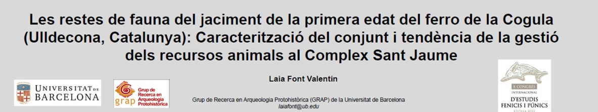 DavidGarRubert's tweet photo. I la Laia Font presenta també des del @GRAP_UB al X Congrés Internacional d’Estudis #Fenicis i #Púnics d'#Eivissa un pòster científic amb el 1er estudi modern centrat a la #Cogula d'#Ulldecona: un magnífic estudi faunístic! 🐂🐑🐐🐖
#xcongresfenicispunics_eivissa22
#eivissa2022 https://t.co/vjPcaWIvrs