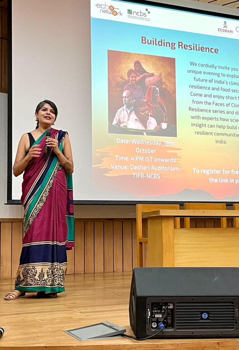 the echo network (@theechonetwork) on Twitter photo We had a wonderful evening of dialogue, films & collaboration at the 'Building Resilience' event at <a href="/NCBS_Bangalore/">National Centre for Biological Sciences</a>. Our panel members & speakers shared insights on #India's #climateresilience & #foodsecurity
<a href="/CEEWIndia/">CEEW</a> <a href="/WOTRIndia/">Watershed Org Trust</a> <a href="/hansikasingh/">Hansika Singh</a> <a href="/maybeEcosystems/">Manan Bhan</a> <a href="/atree_org/">ATREE</a> We had a wonderful evening of dialogue, films & collaboration at the 'Building Resilience' event at <a href="/NCBS_Bangalore/">National Centre for Biological Sciences</a>. Our panel members & speakers shared insights on #India's #climateresilience & #foodsecurity
<a href="/CEEWIndia/">CEEW</a> <a href="/WOTRIndia/">Watershed Org Trust</a> <a href="/hansikasingh/">Hansika Singh</a> <a href="/maybeEcosystems/">Manan Bhan</a> <a href="/atree_org/">ATREE</a>