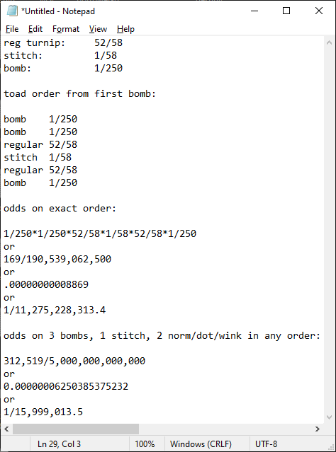 Jigalef's tweet photo. I am not a mathematician, but this is what I came up with using multinomial distribution https://t.co/BqYjnHNqrm