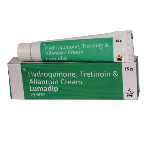Lumadip Cream is used in the treatment of melasma. It is a skin-lightening medicine that lightens the darkened skin patches and spots(hyperpigmentation). It reduces the amount of skin-darkening pigment called melanin in the skin. It helps in reversible depigmentation of the skin.