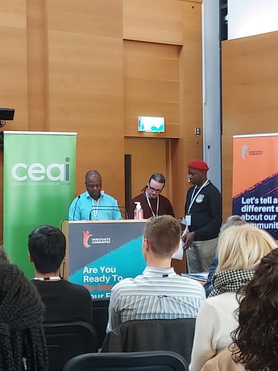 Galway African Diaspora pitching at CEAI Champion Changemakers integration through music... #arise #championchangemakers @GalwayCommunity