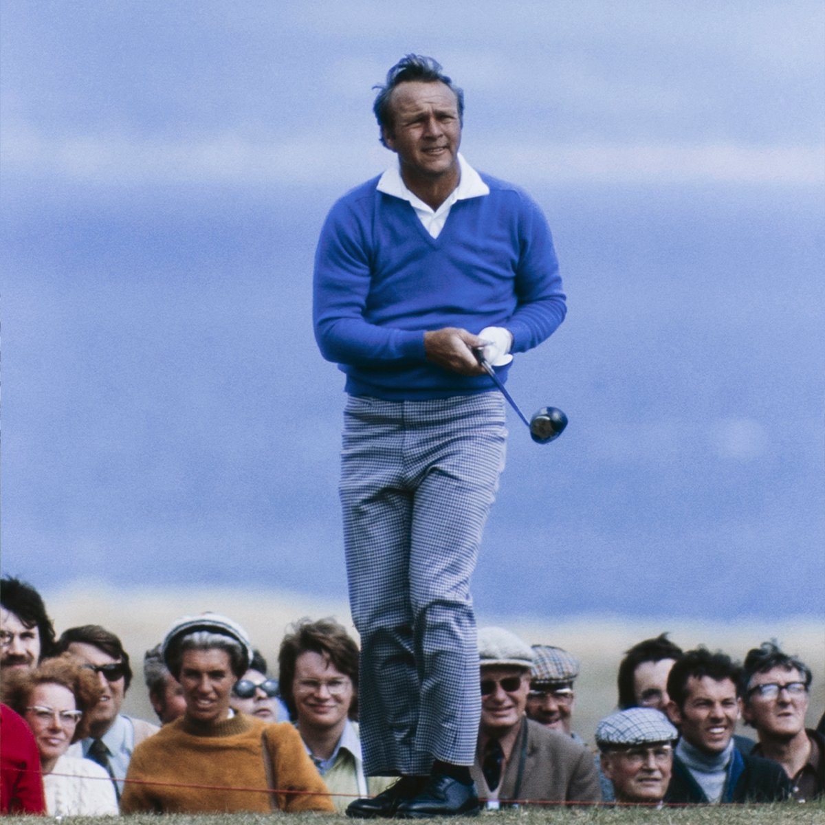 Jack Nicklaus Vainqueur Du British Open 1966 à Muirfield – Photo Vintage 1970