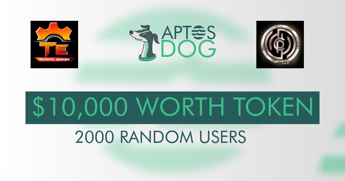 CryptoPromots's tweet photo. 📣Massive #Giveaway 🔥

😱 Reward Pool-
🎁 Aptos Dog Token Worth ($10,000)

To Enter:
✅ Follow @dog_aptos &amp; @CryptoPromots
✅ Like &amp; RT Tag 3 Friends 
✅ Finish Tasks - 
https://t.co/z2eeT9cDV6

#Airdrop #Airdrops #Aptos https://t.co/a8bZT86Jws