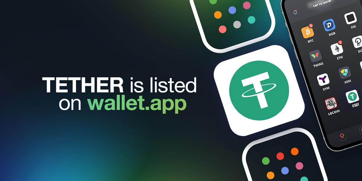 #USDT has been listed on wallet.app - an EU-based and fully compliant custody wallet and crypto exchange🛡️

#Tether wallet download: wallet.app
Status and fees: list.wallet.app/coin/usdt
Trade: new.capital/exchange/trade…