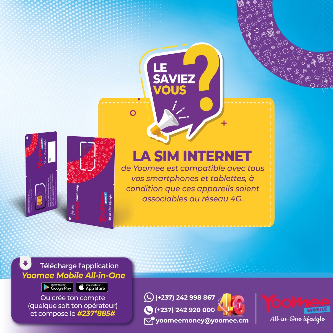 Yoomee_mobile's tweet image. #LeSaviezVous #sim4g #4G #YoomeeMobile #Internet