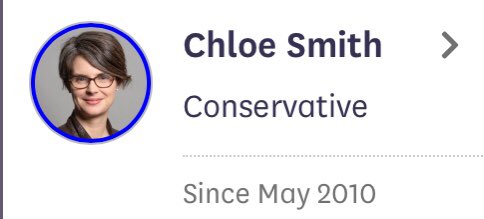 DawnSouth5's tweet photo. This is my MP Chloe Smith, who seems to think that her constituents are in favour of fracking. We know this because she voted against the ban on fracking yesterday. How does #Norwich feel about that? 

#GTTO #GeneralElectionNow #NorwichNorth #frackingvote #FrackingTories https://t.co/h3lNoOLZVa